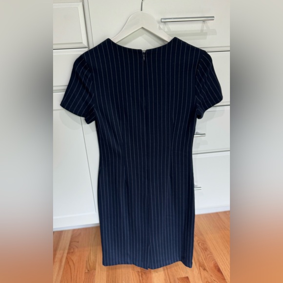 Banana Republic navy pin striped dress - Picture 2 of 5